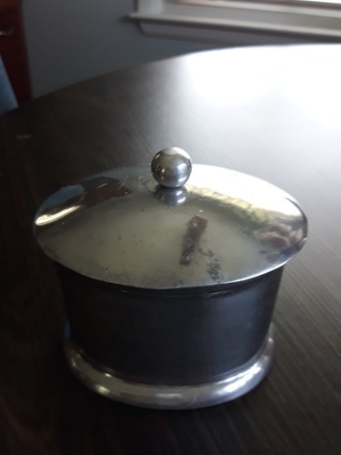 Silver tobacco and trinket - and, box